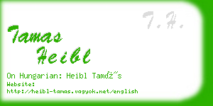 tamas heibl business card